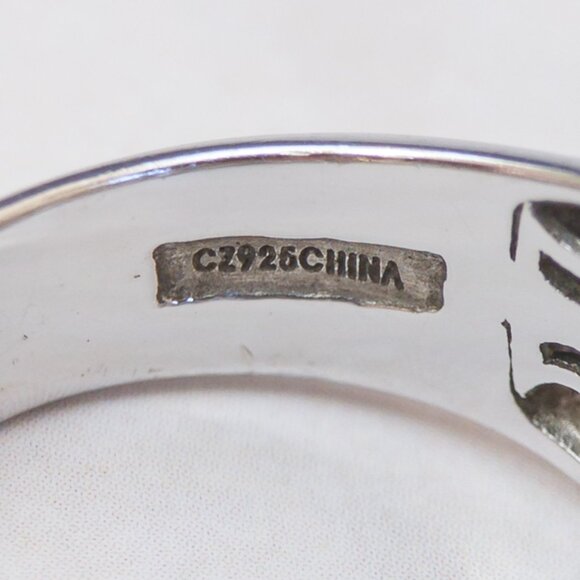 Tacori IV Sterling Silver CZ Lace Band Ring – Size 7 - Picture 10 of 13